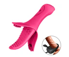 Female Rechargeable Electric Tongue Vibrator Vagina Massager Device Sex Toy-C