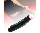 Vibrator Simulated Penis Waterproof Massage Stick Electric Adult Sex Toy for Female-Black