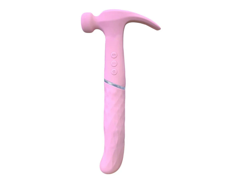 Vibrator Electric Quickly Shaking Long Battery Life Hammer Vibrator Female Adult Sex Toy for Women -Pink