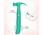 Vibrator Electric Quickly Shaking Long Battery Life Hammer Vibrator Female Adult Sex Toy for Women -Green