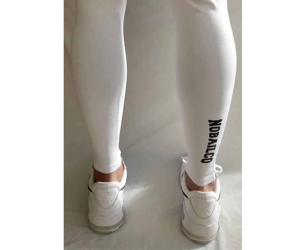 Men's Power Compression Tights White