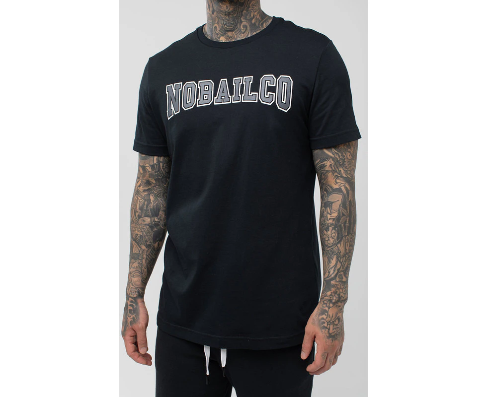 Men'S Varsity Tee Black