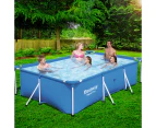 Bestway Swimming Pool 300x201x66cm Steel Frame Above Ground Pools 3300L