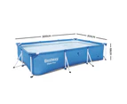 Bestway Swimming Pool 300x201x66cm Steel Frame Above Ground Pools 3300L