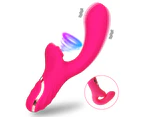 1 Set Massage Vibrator Stimulation Design High Frequency Sex Toy Women Automatic Vibrator Massager for Adults-Rose