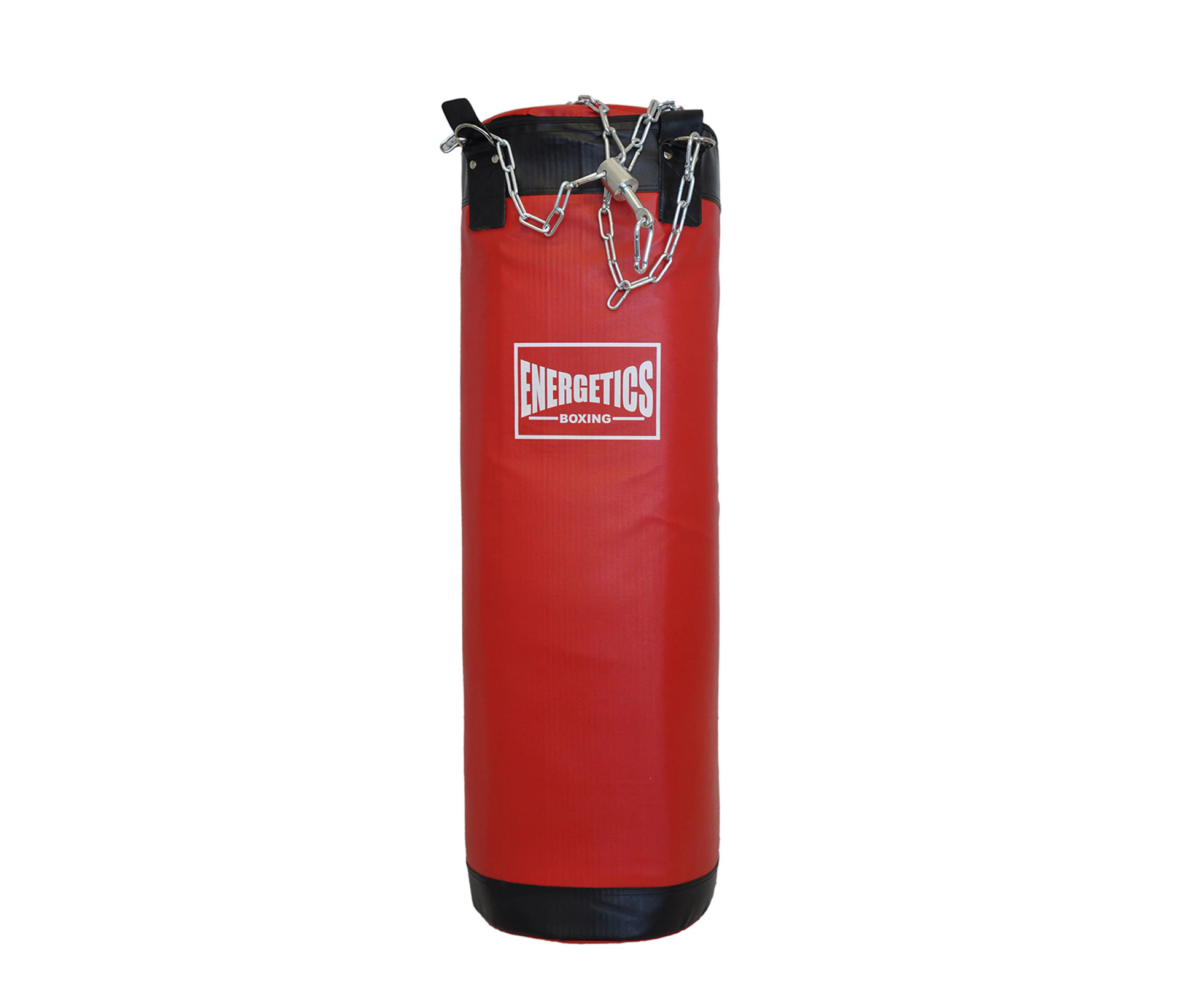 40kg Boxing Punching Bag - Durable PU Leather Solid Filled - 110cm x 40cm (Red)