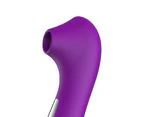 Clit Sucker Vibrator Blowjob Tongue Licking G Spot Massage Silicone Stimulator Nipple Sucking Sex Toys for Women-Purple
