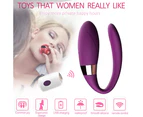 Female 12 Frequency Wearable Vibrator Egg G Spot Clit Stimulator Adults Sex Toy-Purple