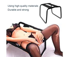 Folding Adjustable Sex Chair Portable Elastic Furniture for Bedroom Bathroom-Black