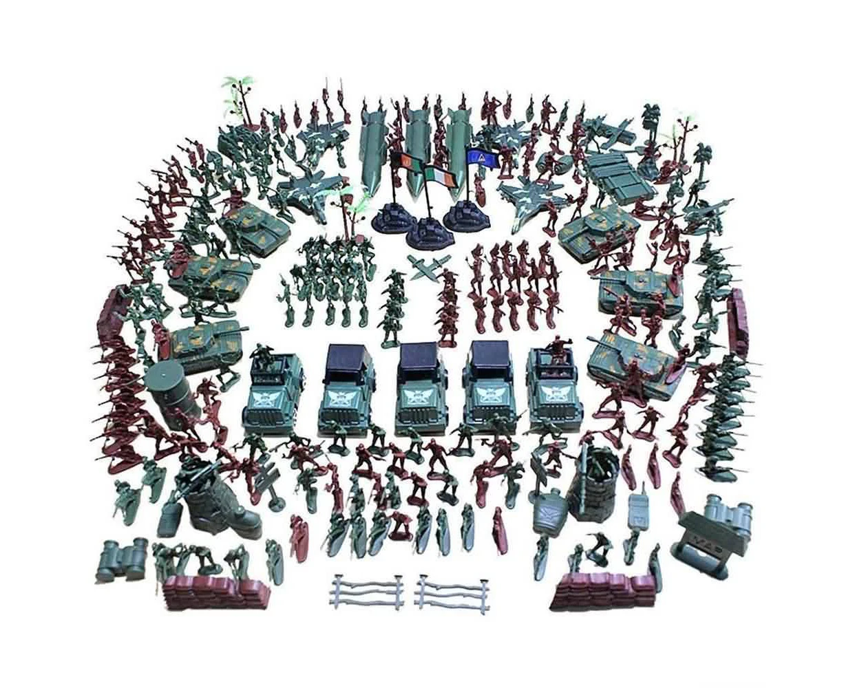 307pcs Military Model Playset Toy Soldiers Army Men Figures & Accessories Toys