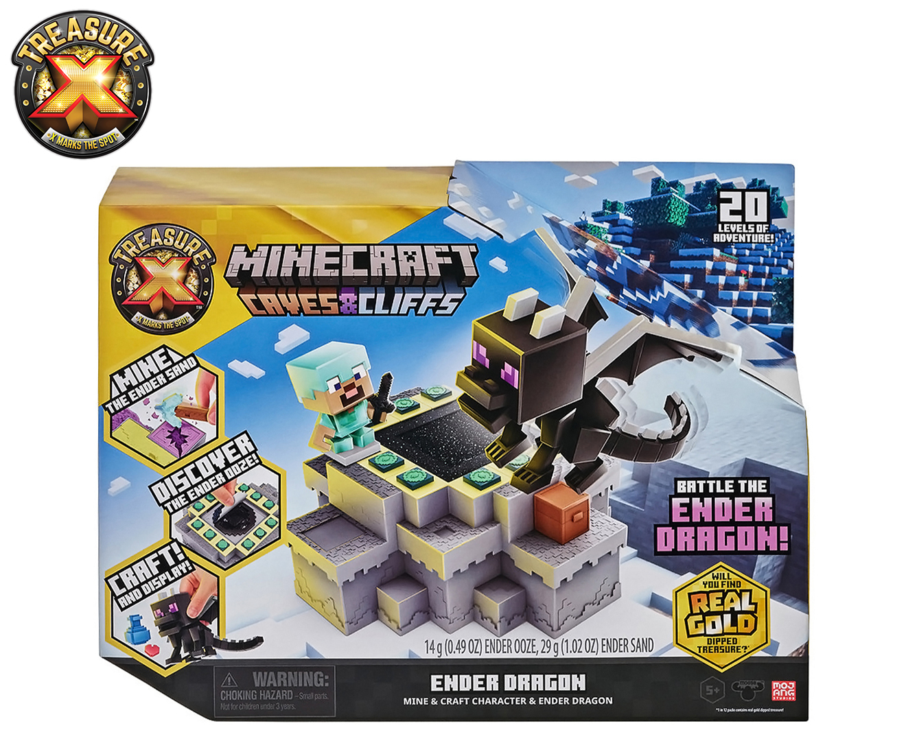 Treasure X Minecraft Mine Discover and Craft Action Figure Set, 2 Pieces