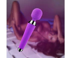 Super Powerful Rechargeable Clit Vibrator Massager Wand Adult Sex Toy for Women-Rose