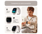 Fitbit Sense 2 Health & Fitness Smartwatch - Lunar White/Platinum