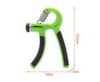 Hand Grip,Exerciser strengthener with Adjustable Resistance ,Hand Strength Training with Non-Slip Gripper For Trainer - Green