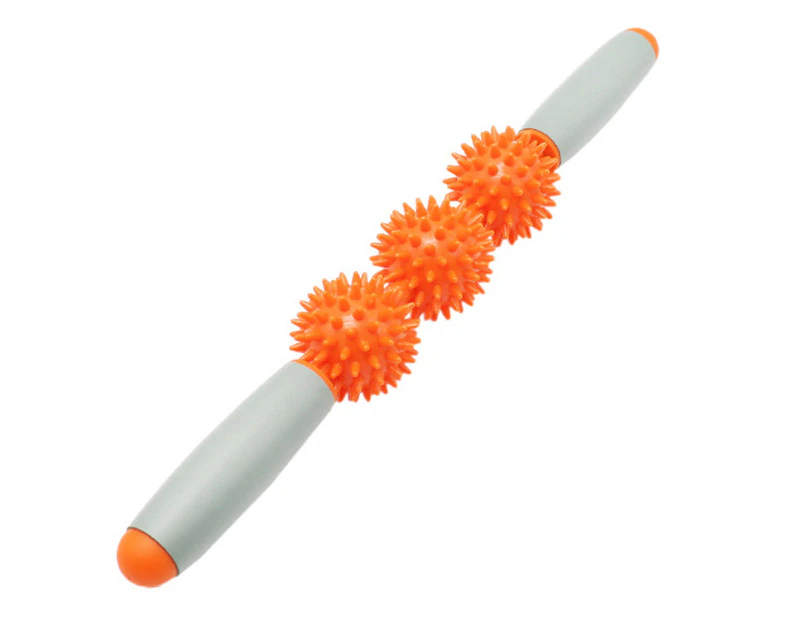 Muscle Roller Massage Legs,Back,Arms,Shoulders,Thigh Body Massager Massage Stick Spiky Trigger Point Relief Muscle - Orange
