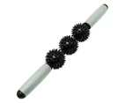 Muscle Roller Massage Legs,Back,Arms,Shoulders,Thigh Body Massager Massage Stick Spiky Trigger Point Relief Muscle - Black