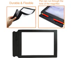 3X Magnifying Sheet Flat Full Page Reading Magnifier Perfect Reading Aid for Elderly, People with Low Vision