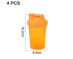 Protein Shaker Bottles for Protein Mixes - Orange