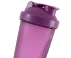 Shaker Bottle with Wire Whisk Balls,Shaker Cup Blender for Protein Mixes - Purple