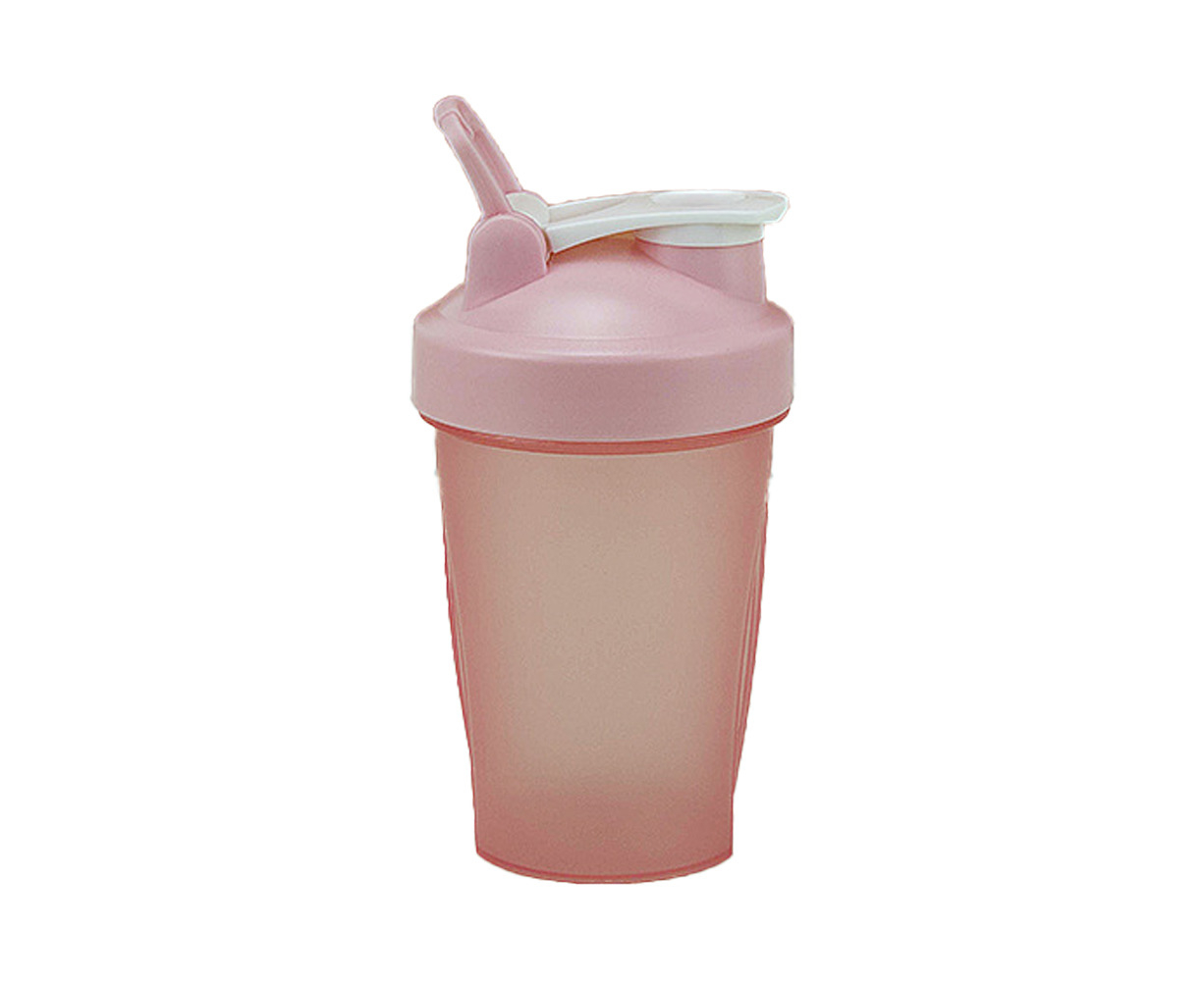 Protein Mixer Shaker Bottle With Twist And Lock Portable Pre Workout Protein  Drink Shaker Cup,smoothies And Shakes(pink)