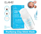 Anti-Acne Cleansing Purifying Clay Stick Mask Solid Fine Skin Acne Oil Control