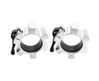 Gorilla Sports Olympic Quick Fastener - Silver 50/51 mm (1 Pair)