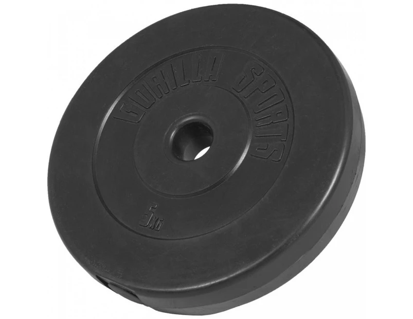 Gorilla Sports  Vinyl Weight Plate 30mm - 5kg
