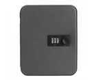 Combination Lock Metal Key Storage Cabinet Wall-Mounted Lockable Safe Box with Keycards