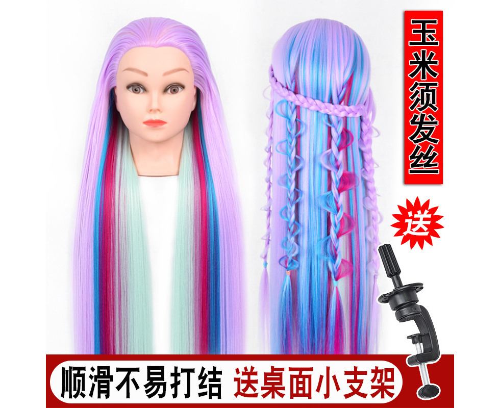 rainbow hair mannequin