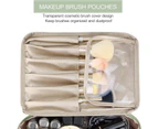 Pocmimut Makeup Bag Cosmetic Bag for Women Cosmetic Travel Makeup Bag Large Travel Toiletry Bag for Girls Make Up Bag Brush Bags Reusable Toiletry Bag(GREE