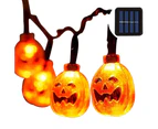 Halloween Decor Pumpkin String Lights,Solar String Light