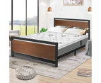 QUEEN Mattress Medium Firm 20cm with Solid Wood Pine Bed Frame Combo Royal Sleep