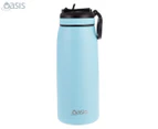 Oasis 780mL Double Walled Insulated Sports Bottle w/ Flip-Up Spout - Island Blue