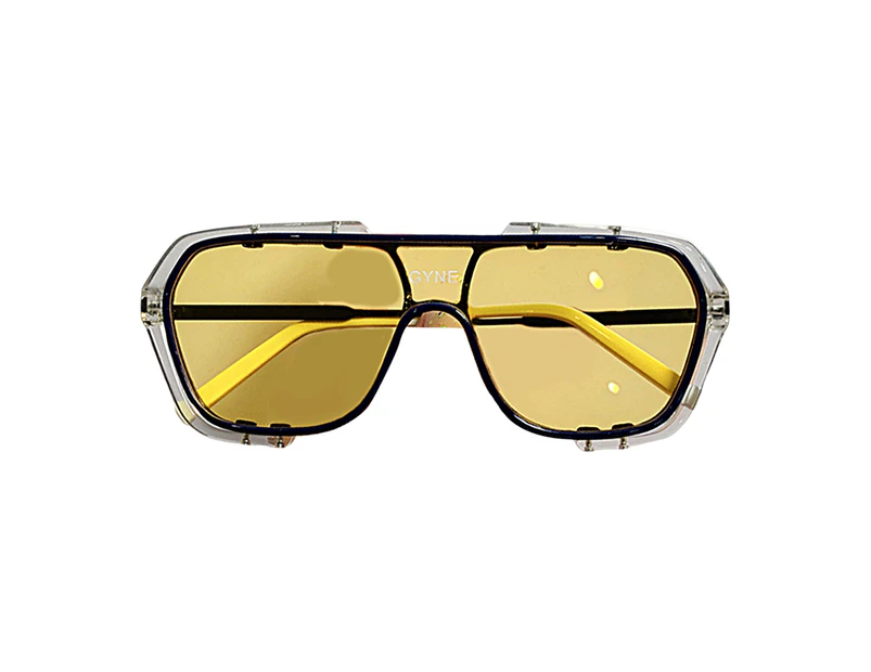 UV Protection Sunglasses Clear Vision Trendy All Match Ladies Eyeglasses for Daily Wear -Yellow