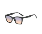 Women Sunglasses Square Frame Simple Style Classic Retro Clear Lens Sun-resistant Ultra-light UV Protection Adults Sunglasses for Outdoor-B