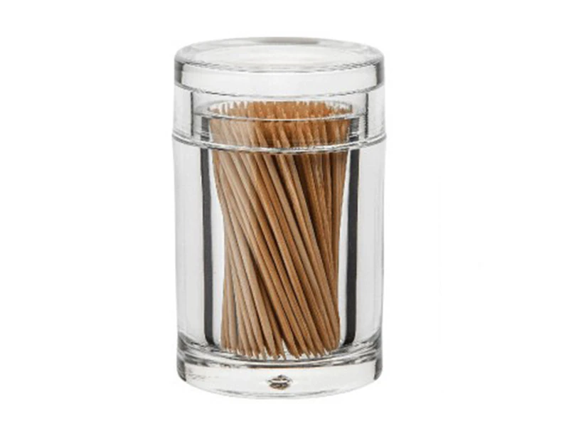 Thicken Toothpick Holder Cotton Swab Box Acrylic Home Use Table Small Transparent Toothpick Canister for Dining Room-5#