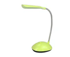 LED Desk Light Eye-protective Battery Operated Plastic Flexible 360 Degree Rotation Desk Night Light for Home-Yellow