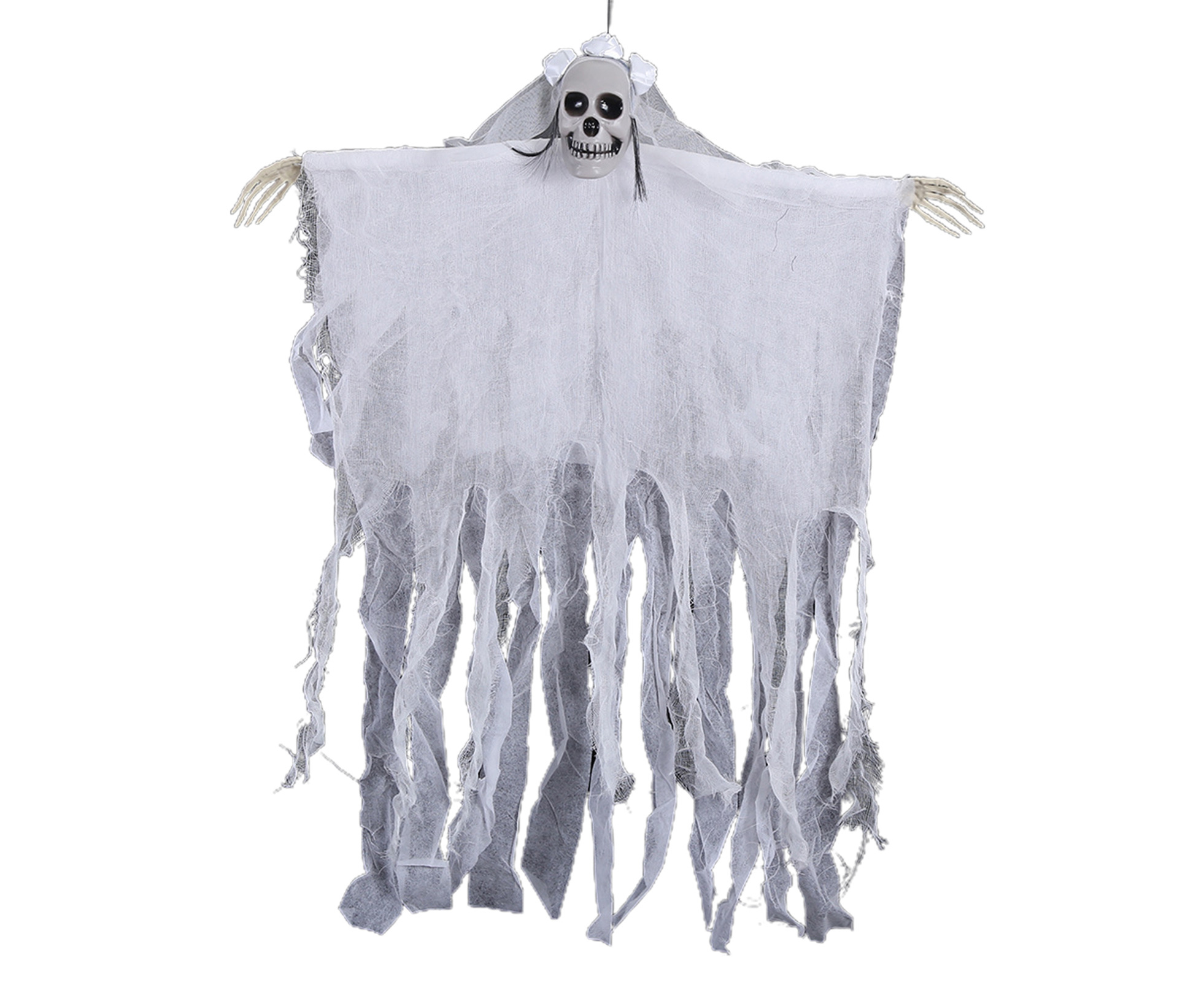 Hanged Ghost Costume Vivid Facial Expressions Wacky Haunted House Props ...