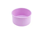 Silicone Cake Mold 4 6 8 10 Inch Easy Demoulding Heat Resistant DIY Round Shaped Pastry Mould for Kitchen-Light Purple