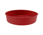 Silicone Cake Mold 4 6 8 10 Inch Easy Demoulding Heat Resistant DIY Round Shaped Pastry Mould for Kitchen-Dark Red