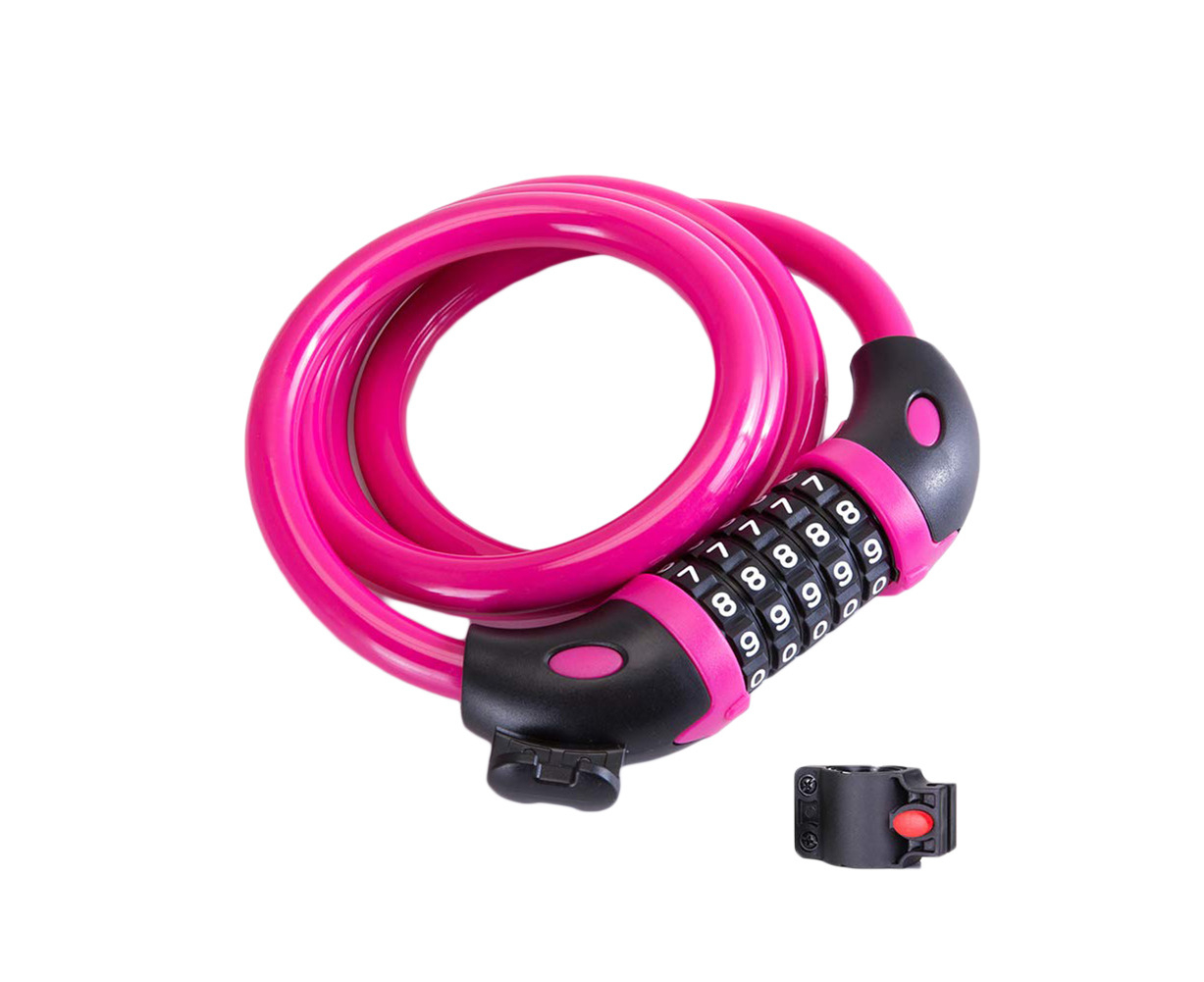 pink bike lock