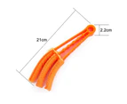 HOMEWE Removeable Washable with Microfibre Blind Cleaner Window Blind Duster Brush For The Blinds Air Conditioner Car AC Vent & More - Orange