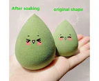 4PCS One Set Value Makeup Foundation Blender Sponge Puff Cosmetic Beauty Eggs Green