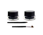 1 Set Eyeliner Cream Smudge-Proof 3D Effect Bright Saturation Eyebrow Definition Eyebrow Color Wax for Girls-B