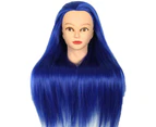 Long High Temperature Fiber Hair Training Head Model Dummy Practice Mannequin-Purple High Temperature Fiber