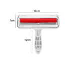 Pet Hair Remover Roller - Dog & Cat Fur Remover with Self-Cleaning Base - Animal Hair Removal Tool - Red