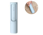 Portable Pet Hair Remover Lint Brush， Reusable for Clothes, Pet Hair, Fuzz, Dust, Furniture and More Travel Lint Brush with Swivel Head - Blue