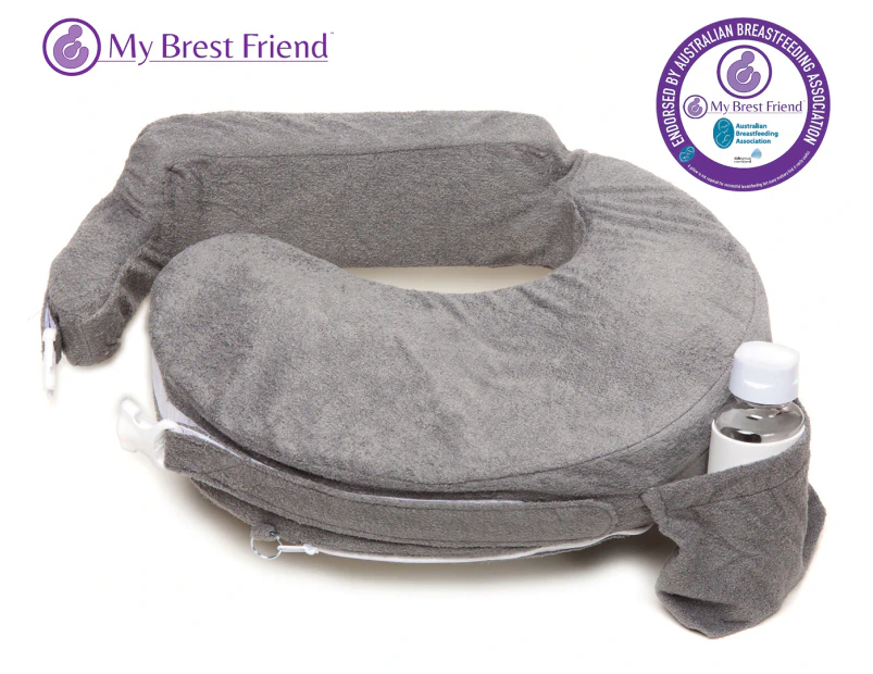 My Brest Friend Deluxe Breastfeeding / Nursing Pillow - Evening Grey