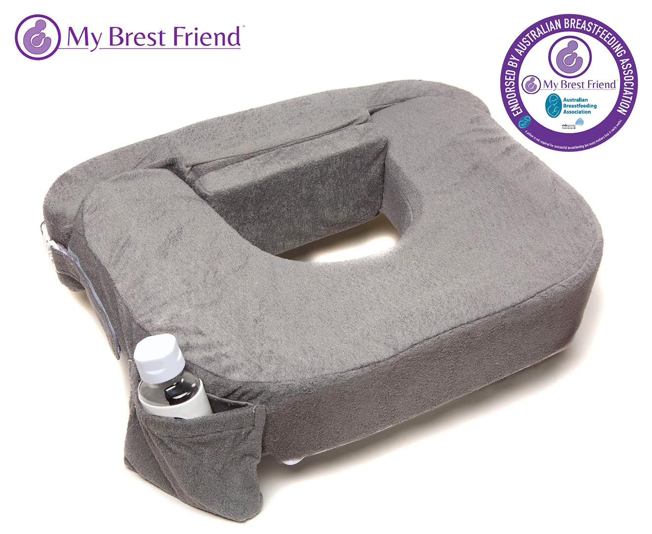 My Brest Friend Twin Deluxe Toddler Nursing/Breastfeeding Support Pillow Grey