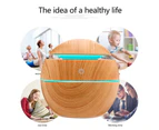 Ultrasonic Aroma Air Humidifier Aromatherapy Diffuser Essential Oil LED Purifier USB Plug Light Wood